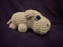Load image into Gallery viewer, Stuffed animal - Crochet hippo with Crochet eyes (shipping included)