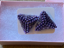 Load image into Gallery viewer, Triangle beads - Purple (round and hexagon)
