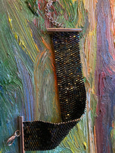 Load image into Gallery viewer, Flat beaded bracelet - multicolor beads (no pattern) and silver clasp
